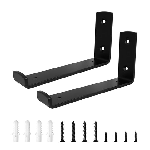 New Metal 4 - Piece Heavy Duty Shelf Bracket Set – Strong Wall Support 6210810 - with 8″ Heavy Duty Shelf Bracket | Sold by Uncle Wiener's Wholesale