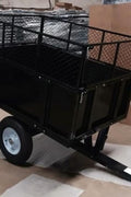 Metal ATV & Lawn Mower Utility Trailer – 1,000 lb capacity with steel dump bed and pneumatic tires, model BTC001