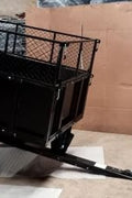 Metal ATV & Lawn Mower Utility Trailer – 1,000 lb capacity with steel dump bed and pneumatic tires, model BTC001