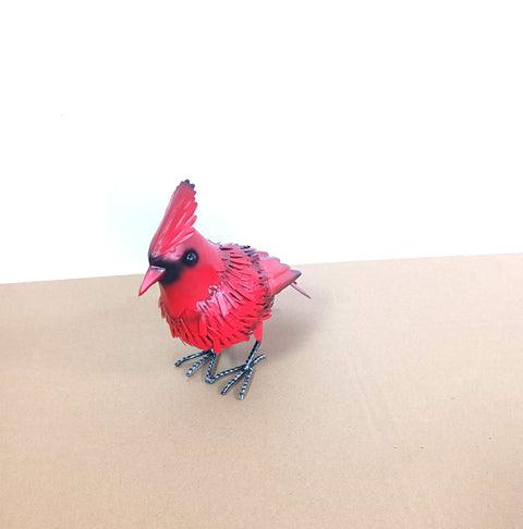 Red Cardinal Figurine: Red Metal Cardinal Garden Statue for Outdoor Yard Decoration

Blue Jay Figurine: Blue Metal Blue Jay Bird Sculpture – Outdoor Garden Art

Both Birds: Set of Metal Bird Yard Art Statues – Red Cardinal & Blue Jay

Close-ups: Close-Up View of Hand-Painted Outdoor Bird Figurines