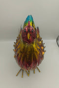 New Metal Chicken Garden Statue – Outdoor Farmhouse Decor for Lawn, Yard, or Patio 118540 - with | Sold by Uncle Wiener's Wholesale