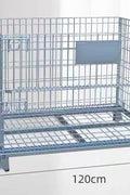 Foldable galvanized metal storage cage on warehouse floor

Stackable wire cage for industrial storage

Metal pallet container with wire mesh

Folded storage cage for compact transport

Warehouse bins stacked for storage optimization