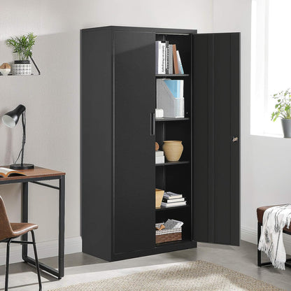 "Heavy-Duty Metal Garage Storage Cabinet – Double Door Organizer"

"Black Steel Garage Cabinet for Workshops and Offices"

"Lockable Steel Garage Storage Cabinet with Adjustable Shelves"

