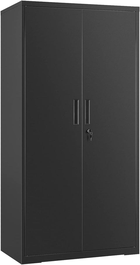 "Heavy-Duty Metal Garage Storage Cabinet – Double Door Organizer"

"Black Steel Garage Cabinet for Workshops and Offices"

"Lockable Steel Garage Storage Cabinet with Adjustable Shelves"

