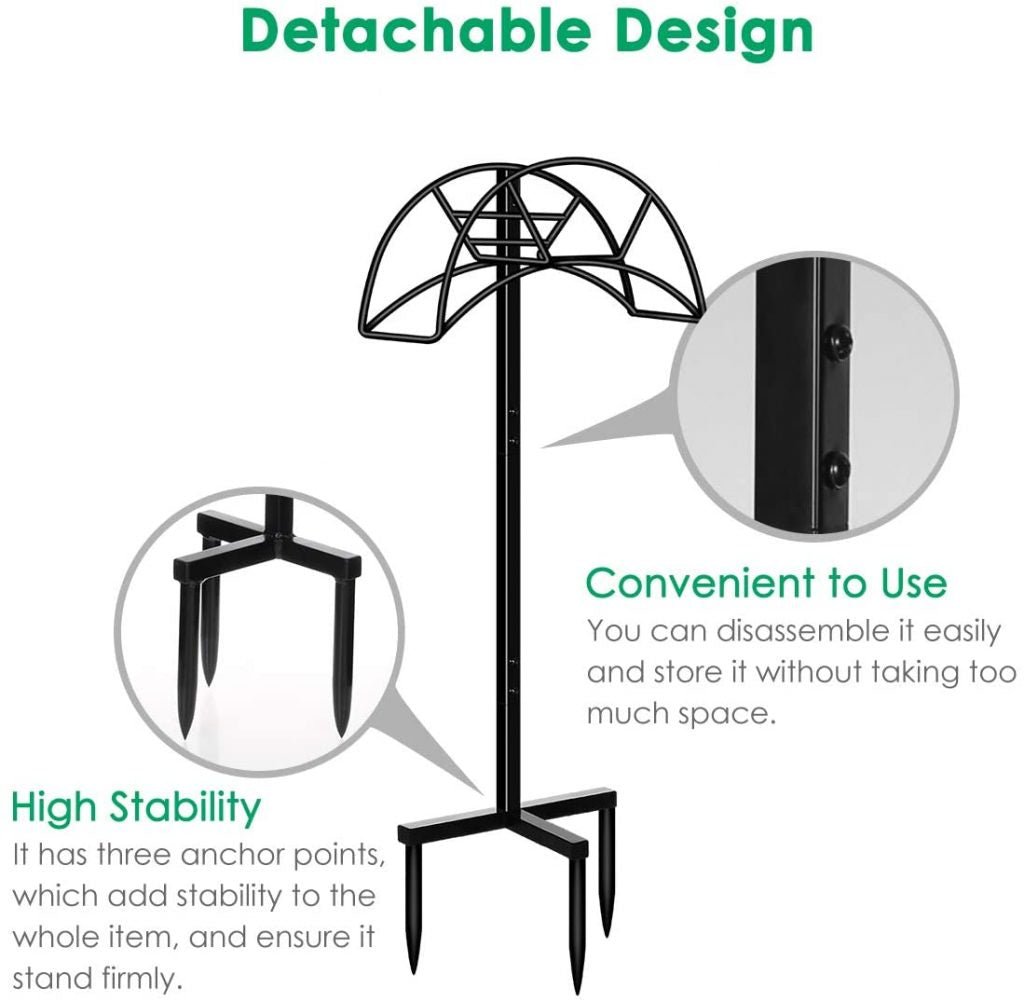 New Metal Garden Hose Holder Lawn Stake – Heavy - Duty Outdoor Hose Storage Rack 1123GH - with | Sold by Uncle Wiener's Wholesale