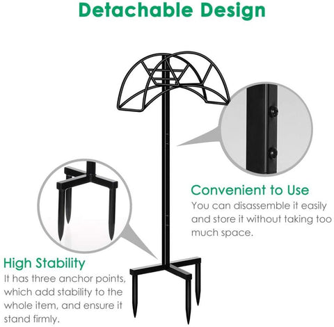 New Metal Garden Hose Holder Lawn Stake – Heavy - Duty Outdoor Hose Storage Rack 1123GH - with | Sold by Uncle Wiener's Wholesale