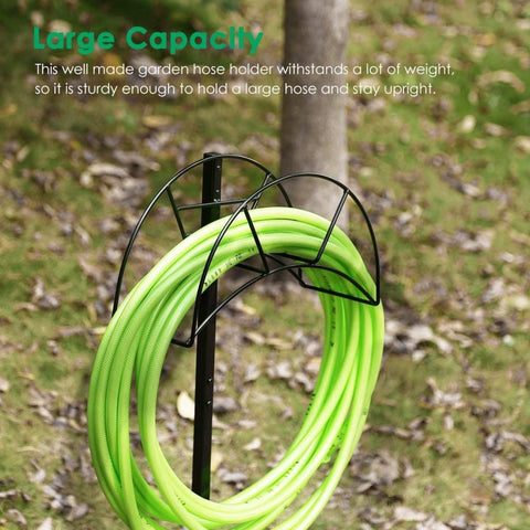 New Metal Garden Hose Holder Lawn Stake – Heavy - Duty Outdoor Hose Storage Rack 1123GH - with | Sold by Uncle Wiener's Wholesale