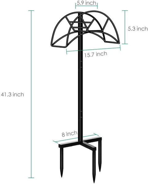 New Metal Garden Hose Holder Lawn Stake – Heavy - Duty Outdoor Hose Storage Rack 1123GH - with | Sold by Uncle Wiener's Wholesale