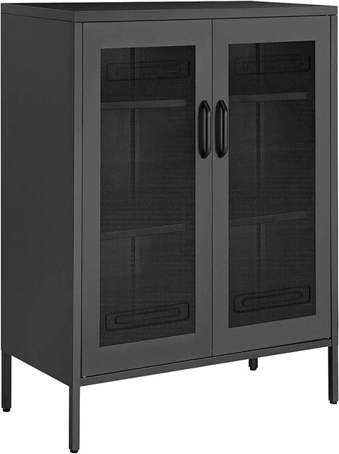 NEW Metal Storage Cabinet with 3 - Tier Mesh Doors OMC002B01 - with | Sold by Uncle Wiener's Wholesale