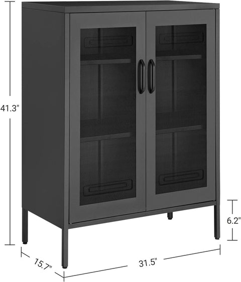 NEW Metal Storage Cabinet with 3 - Tier Mesh Doors OMC002B01 - with | Sold by Uncle Wiener's Wholesale