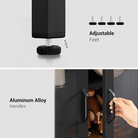 NEW Metal Storage Cabinet with 3 - Tier Mesh Doors OMC002B01 - with | Sold by Uncle Wiener's Wholesale