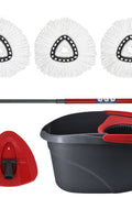 NEW Microfiber Spin Floor Mop & Bucket S3146 - with | Sold by Uncle Wiener's Wholesale