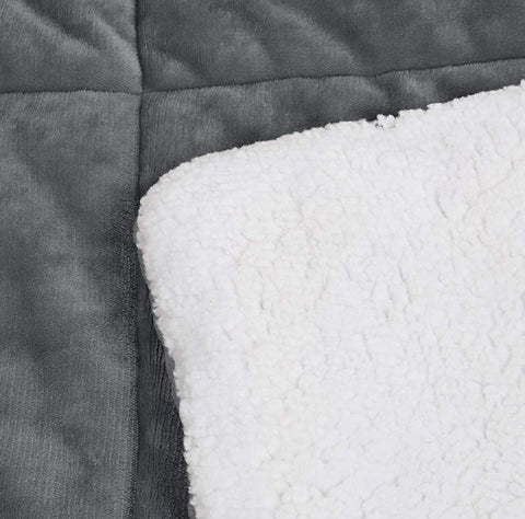 New Micromink Sherpa 3 - Piece Comforter Set – Ultra Soft Reversible Bedding Set with Plush Warmth MM920BQ - with Queen | Sold by Uncle Wiener's Wholesale