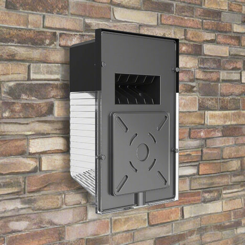 Mini LED wall pack light 30W with selectable color temperature
Outdoor LED building light IP65 black housing
Compact LED wall fixture for security lighting