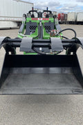 Mini skid steer attachment with hydraulic auger
Green mini skid loader with stump grinder attachment
Heavy-duty mini skid steer snow blower
Landscaping auger tool for mini skid loader
Mini skid attachments for trenching and clearing