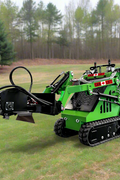 Mini skid steer attachment with hydraulic auger
Green mini skid loader with stump grinder attachment
Heavy-duty mini skid steer snow blower
Landscaping auger tool for mini skid loader
Mini skid attachments for trenching and clearing