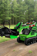 Mini skid steer attachment with hydraulic auger
Green mini skid loader with stump grinder attachment
Heavy-duty mini skid steer snow blower
Landscaping auger tool for mini skid loader
Mini skid attachments for trenching and clearing