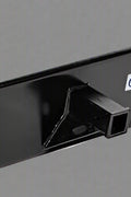 Mini skid steer receiver hitch mount plate angled view

Heavy-duty black hitch mount with 2" receiver

Mini skid steer towing adapter for compact loaders

2-inch receiver mount plate on white background

Steel quick attach hitch mount plate