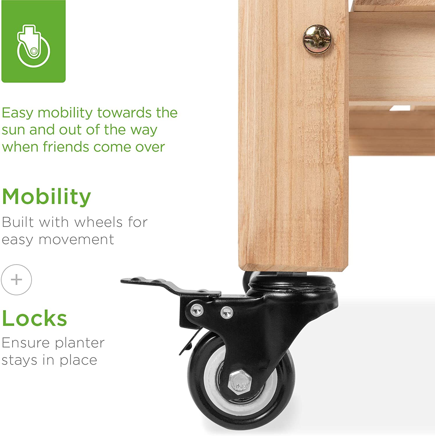 NEW MOBILE RAISED GARDEN BED & STORAGE SHELF - with | Sold by Uncle Wiener's Wholesale