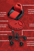 New Mobile Rolling Gear Seat & Equipment Tray – Heavy - Duty Mechanic Stool with Tool Storage 710736 - with | Sold by Uncle Wiener's Wholesale