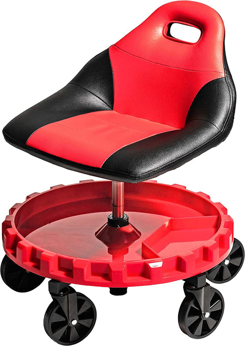 New Mobile Rolling Gear Seat & Equipment Tray – Heavy - Duty Mechanic Stool with Tool Storage 710736 - with | Sold by Uncle Wiener's Wholesale
