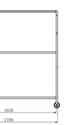 New Mobile Tire Display & Storage Rack – 2 - Tier with Locking Casters | SKU: TDS170021 - with | Sold by Uncle Wiener's Wholesale