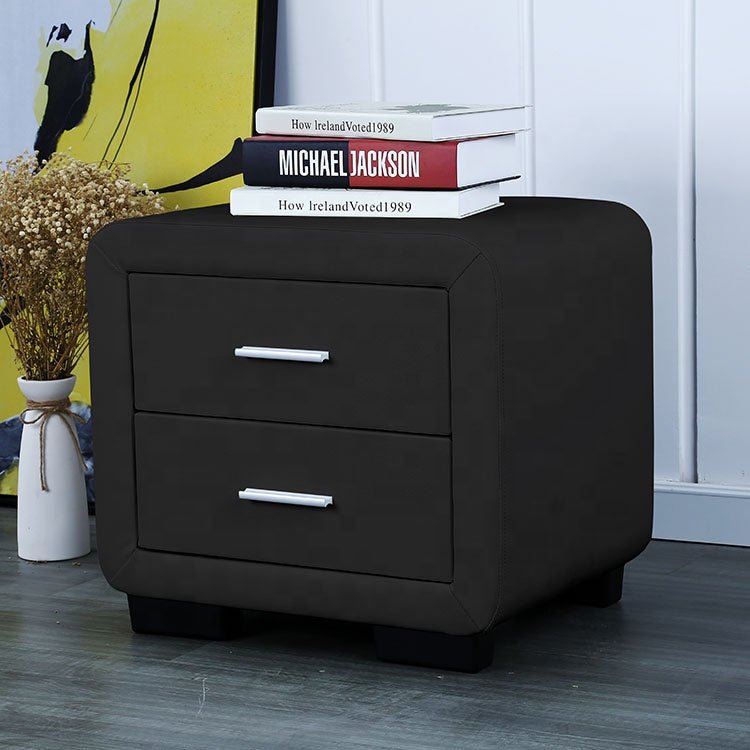 New Modern 2 Drawer Bedside Table – Stylish Nightstand with Storage for Bedroom WS916 - with | Sold by Uncle Wiener's Wholesale