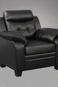 “Black leatherette 3-piece sofa set in modern living room”
“Gray leatherette sofa with tufted backrest and armrests”
“1-seater armchair in black leatherette with plush cushion”
“3-seater tufted leatherette couch in gray finish”
“Modern 3-piece sofa set including sofa, loveseat, and armchair”