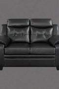 “Black leatherette 3-piece sofa set in modern living room”
“Gray leatherette sofa with tufted backrest and armrests”
“1-seater armchair in black leatherette with plush cushion”
“3-seater tufted leatherette couch in gray finish”
“Modern 3-piece sofa set including sofa, loveseat, and armchair”