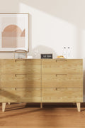 Modern 6-Drawer Dresser in Warm Caramel Finish with Wooden Legs

Bedroom Setup with Caramel 6-Drawer Storage Cabinet

Walnut Finish 6-Drawer Modern Dresser with Decorative Accents

Barcode for Modern 6-Drawer Dresser Cabinet Packaging