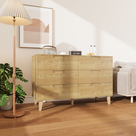 Modern 6-Drawer Dresser in Warm Caramel Finish with Wooden Legs

Bedroom Setup with Caramel 6-Drawer Storage Cabinet

Walnut Finish 6-Drawer Modern Dresser with Decorative Accents

Barcode for Modern 6-Drawer Dresser Cabinet Packaging