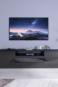 New Modern High - Gloss LED TV Stand Cabinet – Sleek Media Console with Integrated LED Accent Lighting - with BLACK | Sold by Uncle Wiener's Wholesale