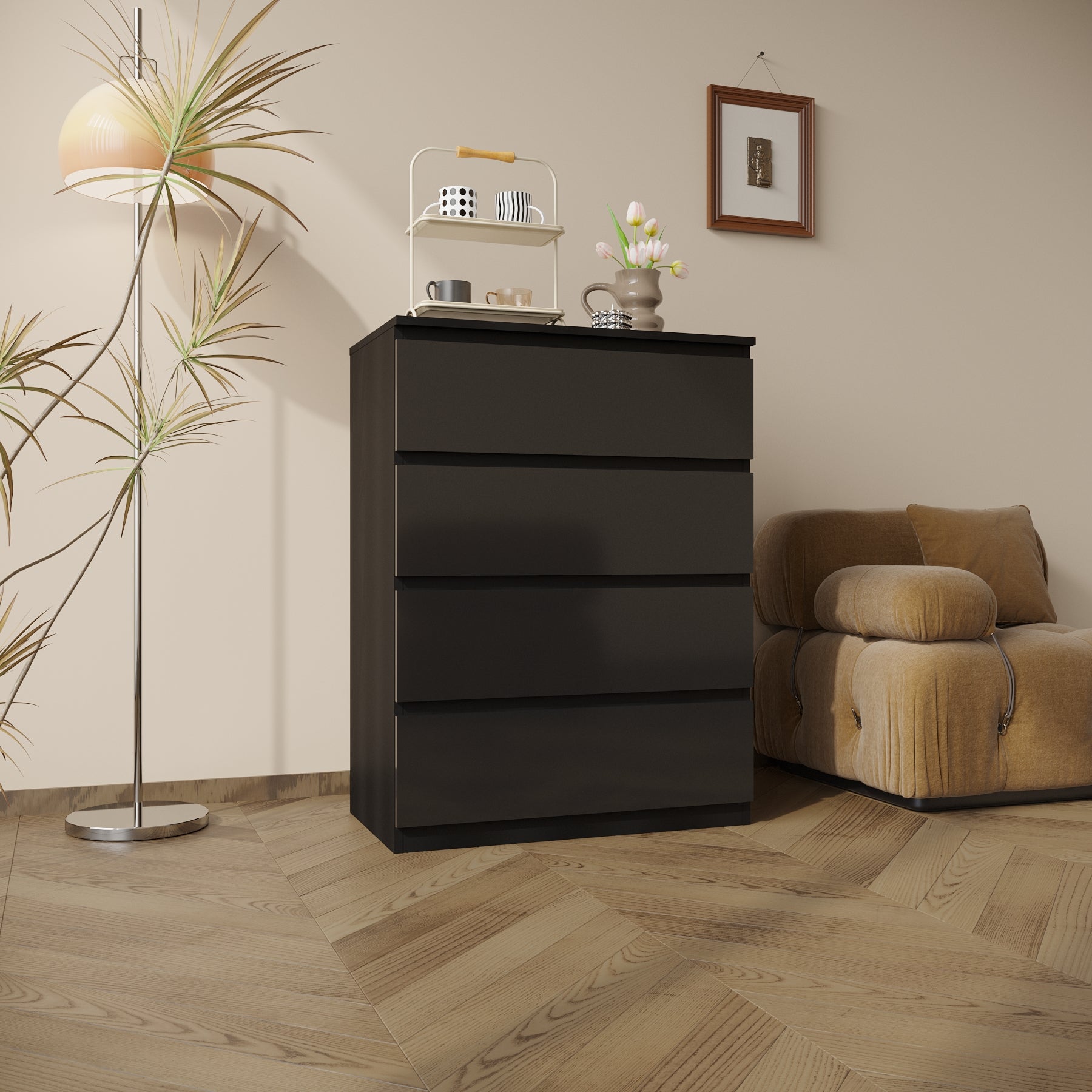 high gloss black dresser Modern High Gloss Dresser – 2, 4, 5, 8 Drawer Storage Cabinet in White or Black – Uncle Wiener's Wholesale