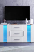 New Modern High Gloss Storage Cupboard – TV Cabinet & Buffet Sideboard Unit - with White | Sold by Uncle Wiener's Wholesale