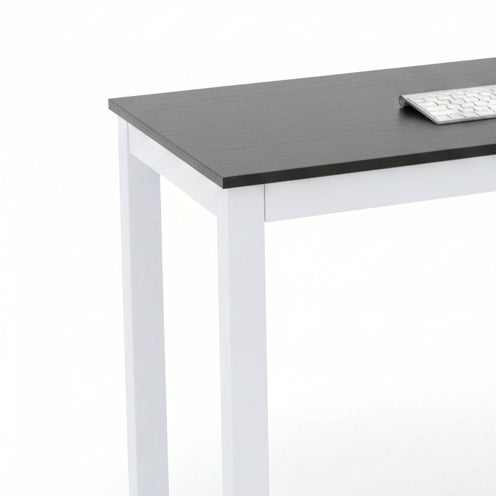 Modern black and white minimalist computer desk – Model SD002B
Compact wood workstation table for home office or study