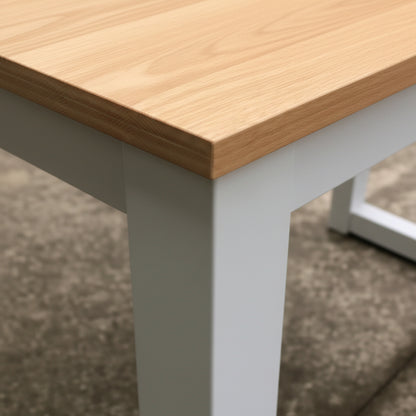 Modern black and white minimalist computer desk – Model SD002B
Compact wood workstation table for home office or study