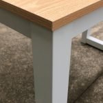 Modern black and white minimalist computer desk – Model SD002B
Compact wood workstation table for home office or study