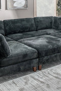 Modular 10FT Corduroy Sofa in Neutral Color – Front View

Plush Ribbed Sofa with Sectional Configuration

Modern Corduroy Couch – Wide Seating Sofa for Living Room

Corner View of 10FT Modular Sofa in Living Space

Cozy Corduroy Sofa with Medium-Soft Cushions