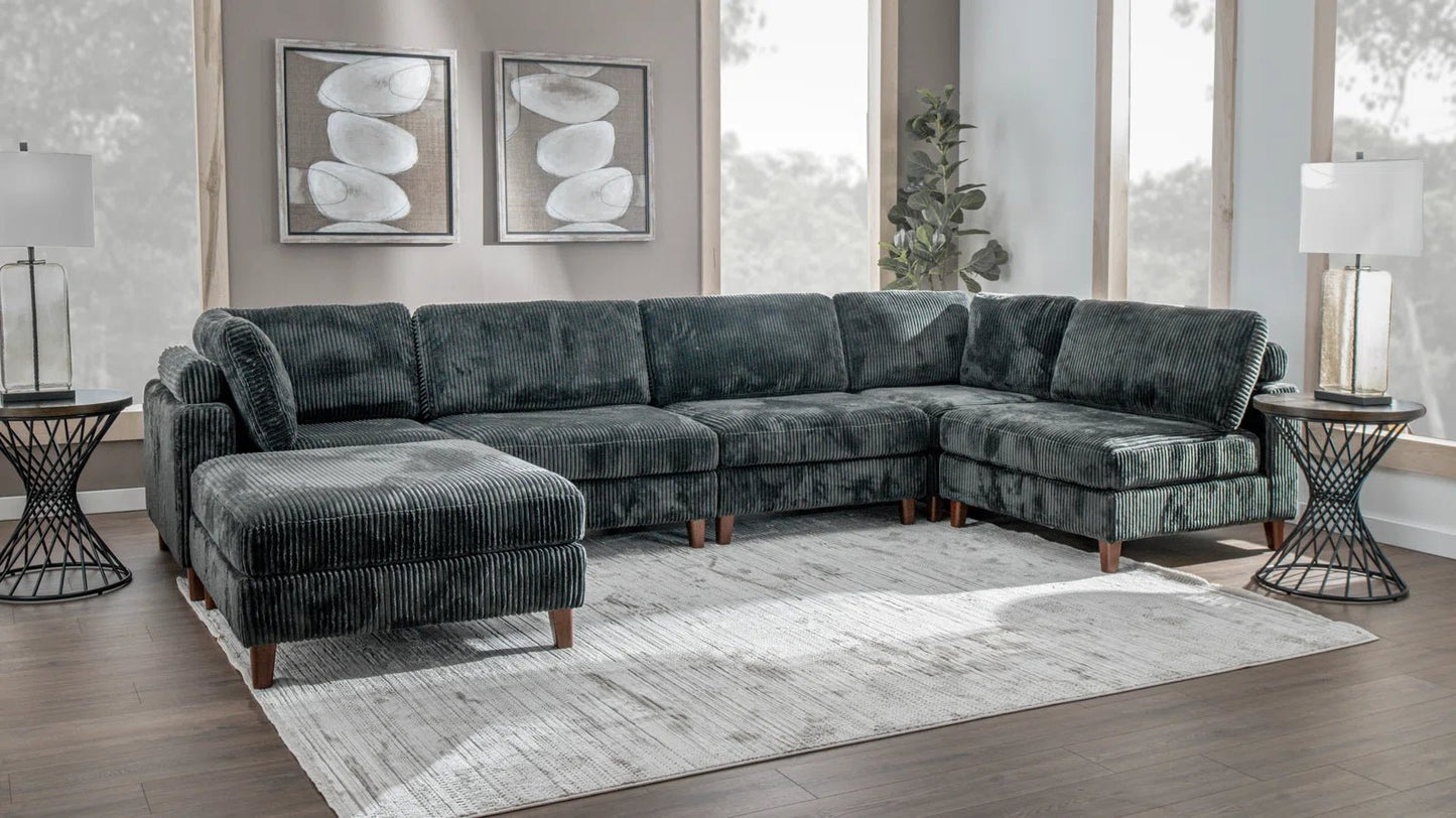 Modular 10FT Corduroy Sofa in Neutral Color – Front View

Plush Ribbed Sofa with Sectional Configuration

Modern Corduroy Couch – Wide Seating Sofa for Living Room

Corner View of 10FT Modular Sofa in Living Space

Cozy Corduroy Sofa with Medium-Soft Cushions