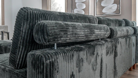 Modular 10FT Corduroy Sofa in Neutral Color – Front View

Plush Ribbed Sofa with Sectional Configuration

Modern Corduroy Couch – Wide Seating Sofa for Living Room

Corner View of 10FT Modular Sofa in Living Space

Cozy Corduroy Sofa with Medium-Soft Cushions
