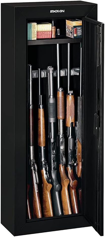 New Modular Steel Gun Safe – 11 - Gun Key Lock Cabinet 1.2mm Steel Construction, Black Finish 55" Tall D552110 - with | Sold by Uncle Wiener's Wholesale