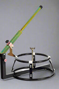 Steel tire changing stand with integrated arm for solo tire removal

