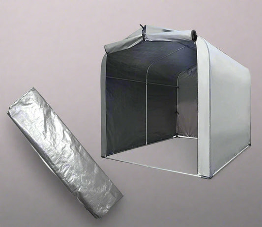 "Heavy Duty Motorcycle and Bicycle Storage Shed for Outdoor Use"

"Waterproof Bike Storage Shelter for 2 Bicycles"

"Motorcycle Weatherproof Outdoor Storage Tent"

"Durable Bike Garage Shed with UV and Rain Protection"