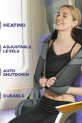 Shiatsu neck and back massager with heat and carry bag
Portable deep tissue massager for home and car
Massage cushion for neck, shoulders, and back
Electric heated shiatsu pillow massager with adjustable settings
Massage gift idea for muscle pain relief and relaxation
