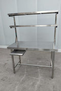 New New Stainless Steel Prep Table with Overshelf – Commercial Kitchen Workstation 1218244 - with | Sold by Uncle Wiener's Wholesale