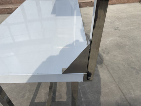 New New Stainless Steel Prep Table with Overshelf – Commercial Kitchen Workstation 1218244 - with | Sold by Uncle Wiener's Wholesale