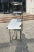 New New Stainless Steel Prep Table with Overshelf – Commercial Kitchen Workstation 1218244 - with | Sold by Uncle Wiener's Wholesale