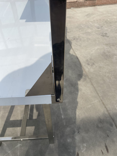 New New Stainless Steel Prep Table with Overshelf – Commercial Kitchen Workstation 1218244 - with | Sold by Uncle Wiener's Wholesale