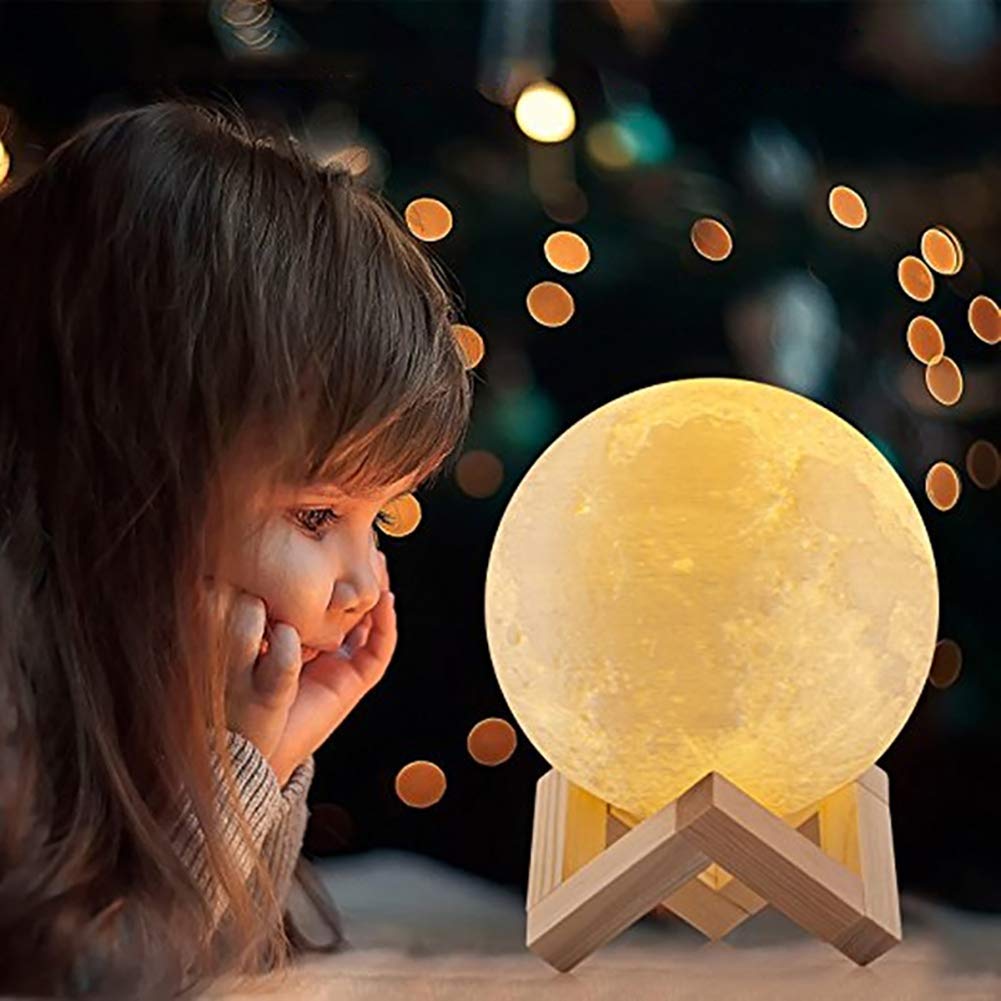 New Night Light 3D Moon 3 Color LED Globe 15 cm MG15C - with | Sold by Uncle Wiener's Wholesale