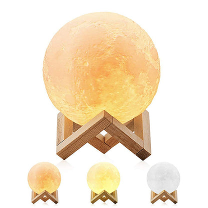 New Night Light 3D Moon 3 Color LED Globe 15 cm MG15C - with | Sold by Uncle Wiener's Wholesale